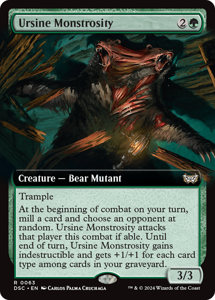 Ursine Monstrosity (Extended Art) [Duskmourn: House of Horror Commander] | Tables and Towers