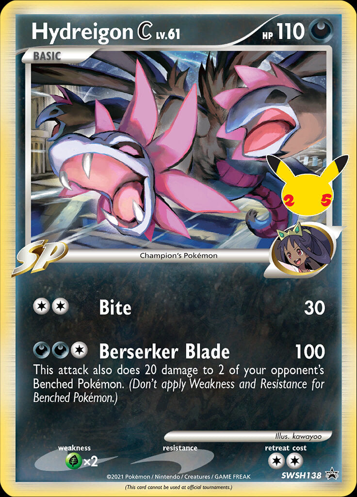 Hydreigon C (SWSH138) (Jumbo Card) [Sword & Shield: Black Star Promos] | Tables and Towers