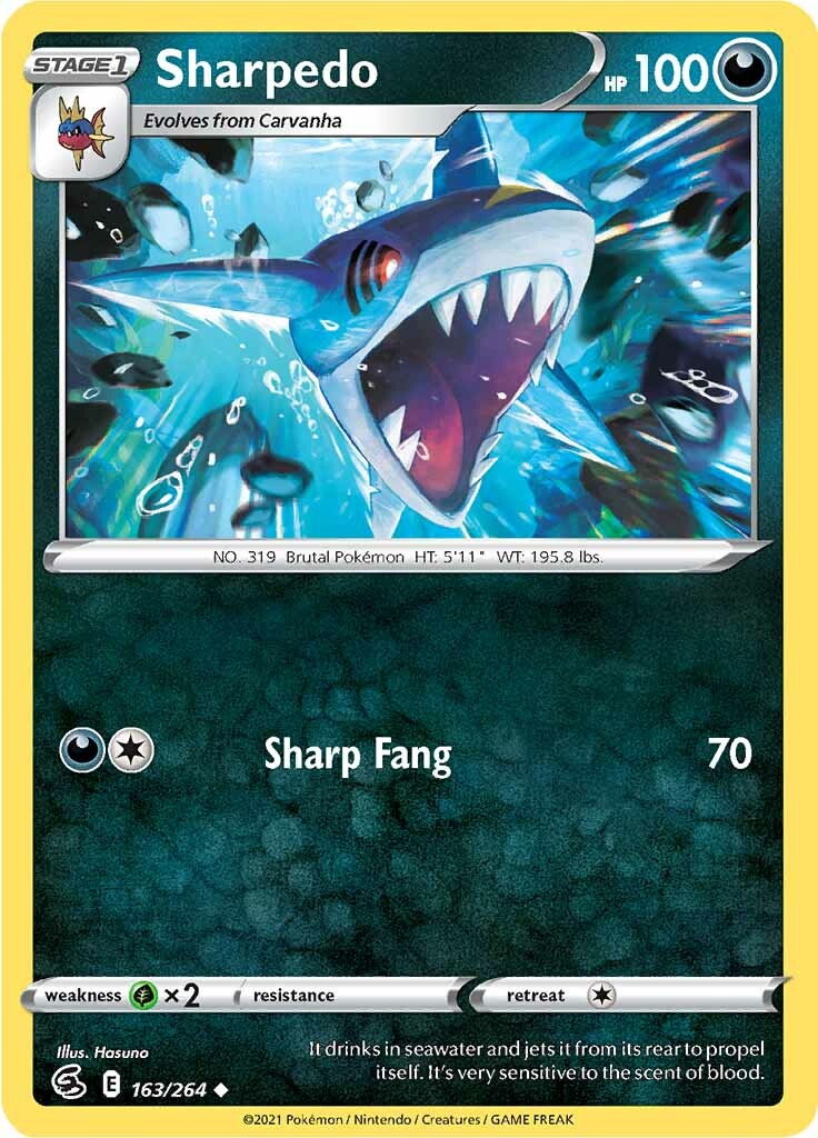 Sharpedo (163/264) [Sword & Shield: Fusion Strike] | Tables and Towers