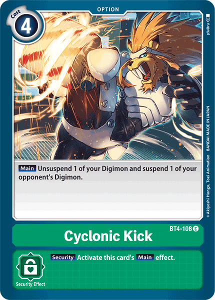 Cyclonic Kick [BT4-108] [Great Legend] | Tables and Towers