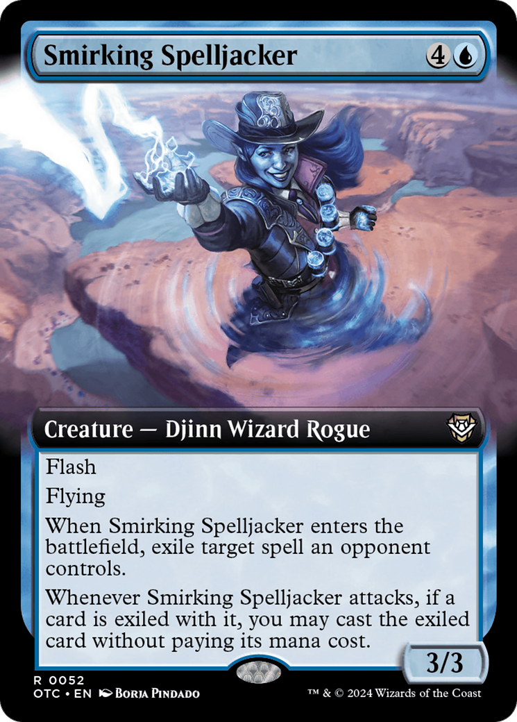 Smirking Spelljacker (Extended Art) [Outlaws of Thunder Junction Commander] | Tables and Towers