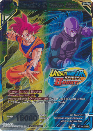 Son Goku & Hit, Supreme Alliance (Event Pack 08) (Alternate Foil) (BT10-145) [Tournament Promotion Cards] | Tables and Towers