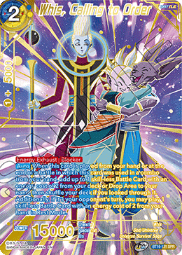 Whis, Calling to Order (SPR) (BT16-131) [Realm of the Gods] | Tables and Towers