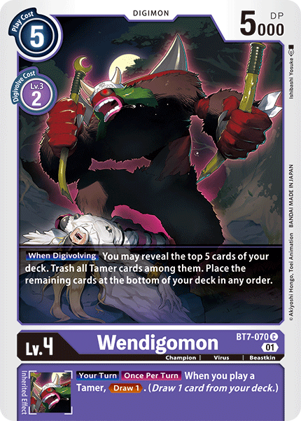 Wendigomon [BT7-070] [Next Adventure] | Tables and Towers