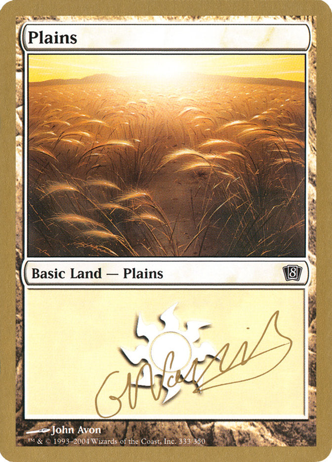 Plains (gn333) (Gabriel Nassif) [World Championship Decks 2004] | Tables and Towers