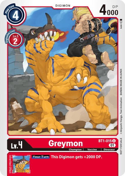 Greymon [BT1-015] (Tamer Party Vol. 3) [Release Special Booster Promos] | Tables and Towers