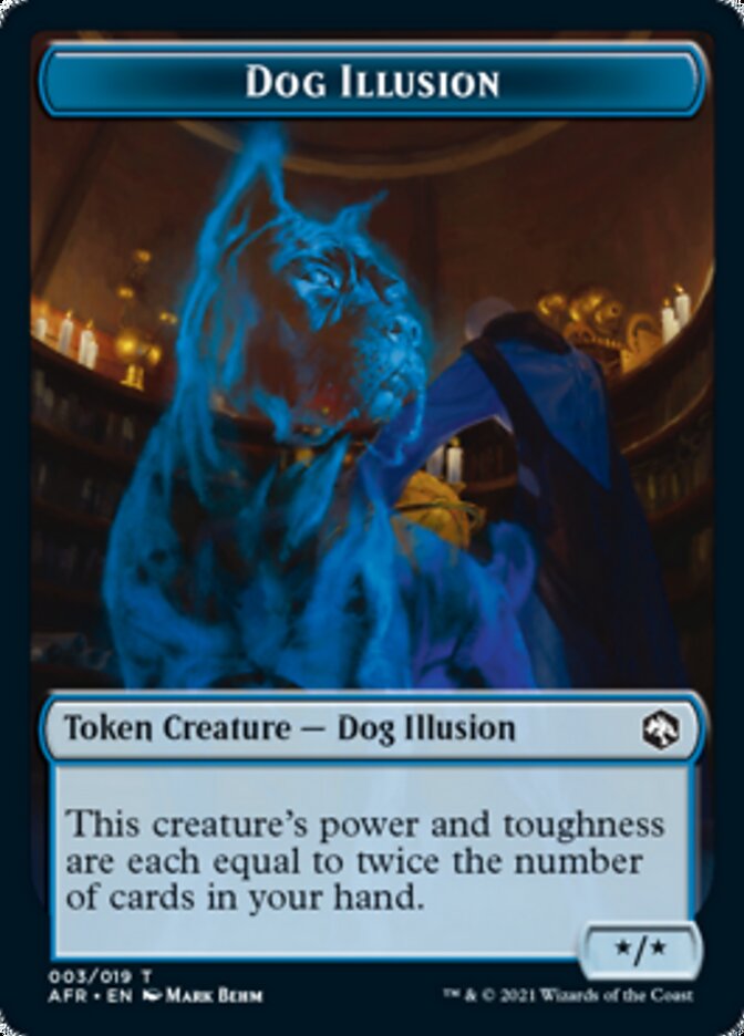 Dog Illusion // Vecna Double-Sided Token [Dungeons & Dragons: Adventures in the Forgotten Realms Tokens] | Tables and Towers