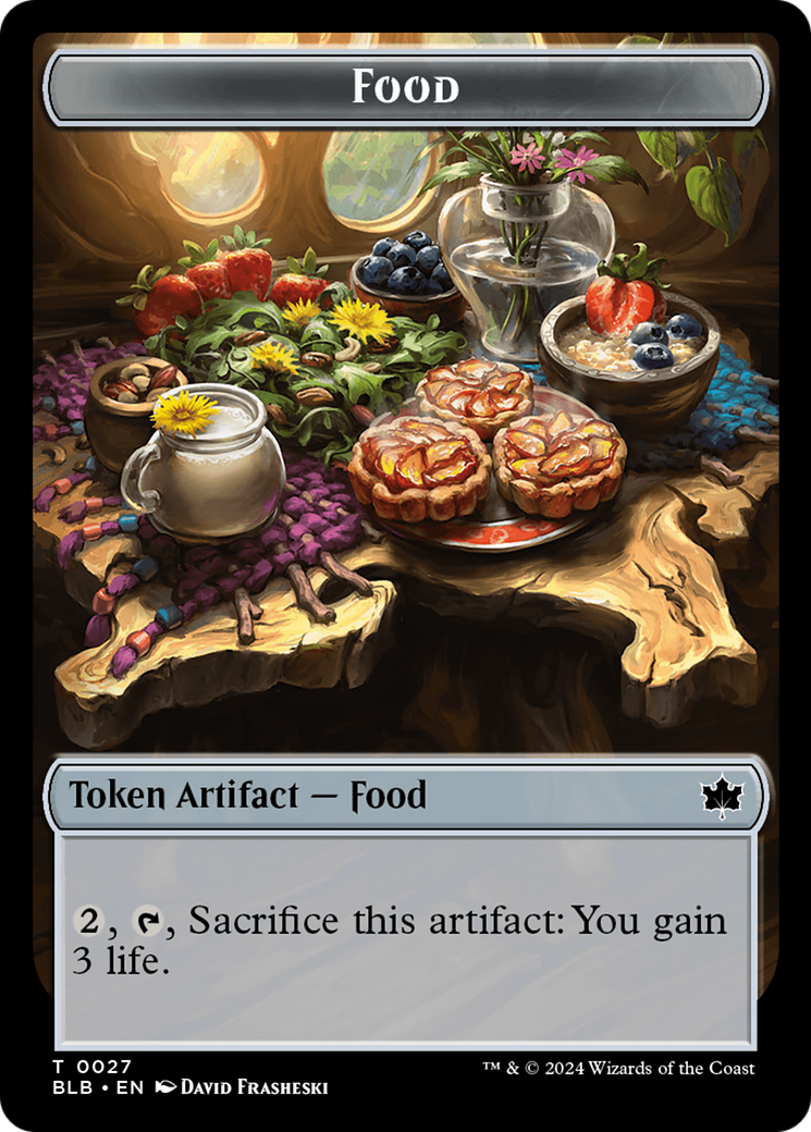 Food // Rust-Shield Rampager Double-Sided Token [Bloomburrow Tokens] | Tables and Towers