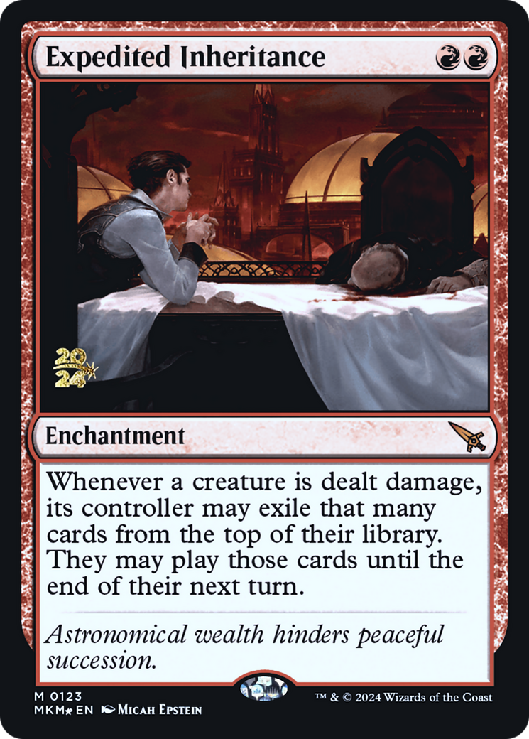 Expedited Inheritance [Murders at Karlov Manor Prerelease Promos] | Tables and Towers