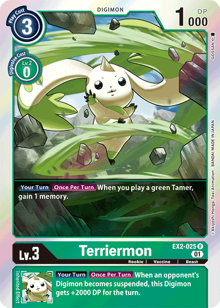 Terriermon [EX2-025] [Digital Hazard] | Tables and Towers