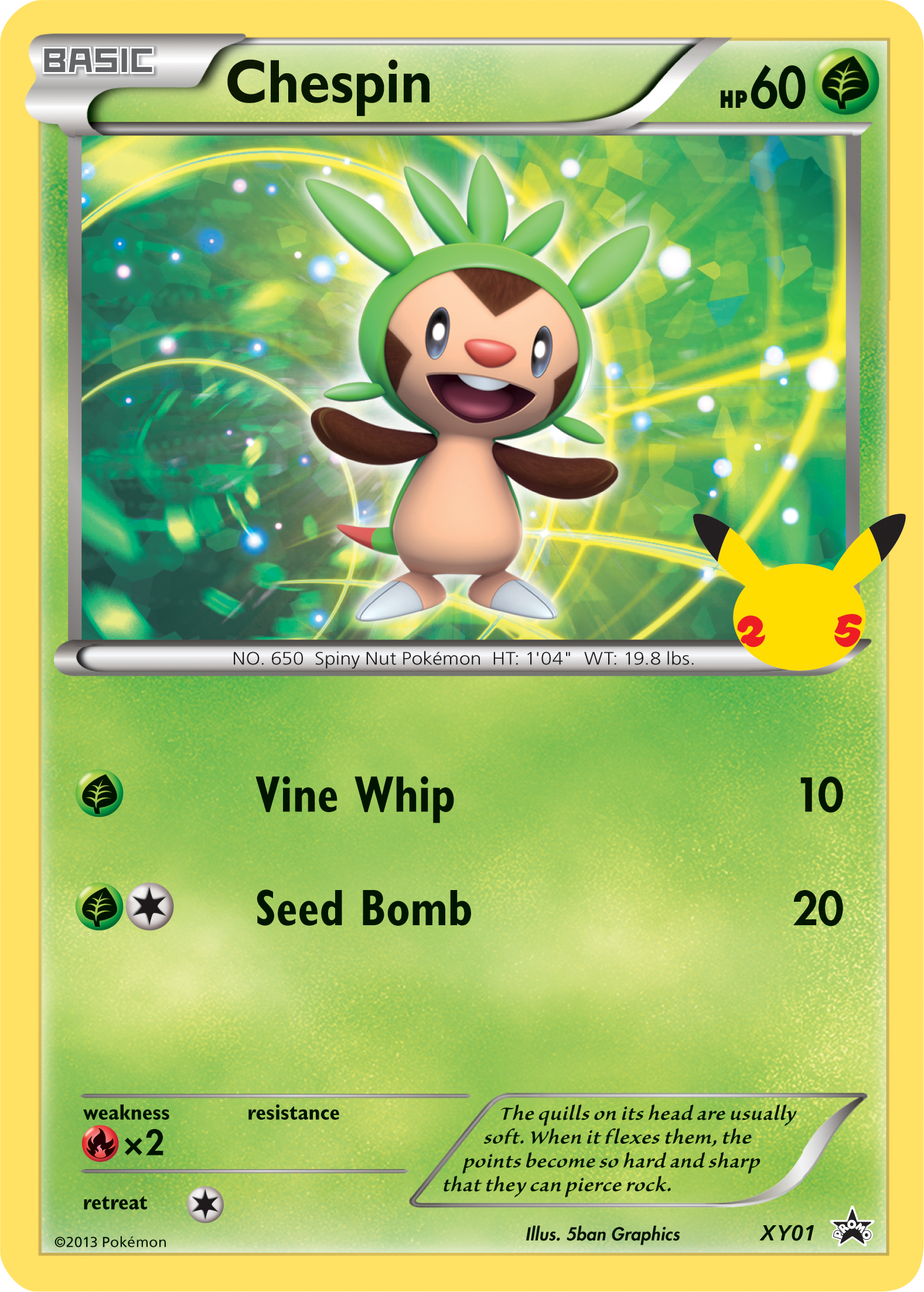 Chespin (XY01) (Jumbo Card) [First Partner Pack] | Tables and Towers