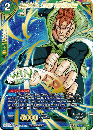 Android 16, Energy Amplification (Alternate Art Set 2021 Vol. 2) (BT8-121) [Tournament Promotion Cards] | Tables and Towers