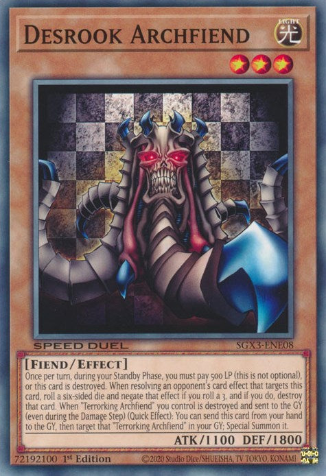 Desrook Archfiend [SGX3-ENE08] Common | Tables and Towers