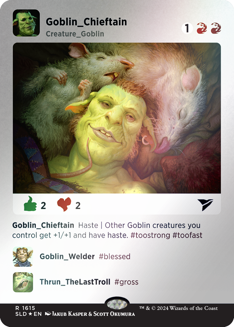 Goblin Chieftain (Rainbow Foil) [Secret Lair Drop Series] | Tables and Towers