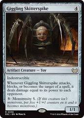 Giggling Skitterspike (Extended Art) [Duskmourn: House of Horror Commander] | Tables and Towers