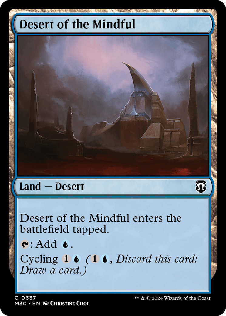 Desert of the Mindful (Ripple Foil) [Modern Horizons 3 Commander] | Tables and Towers