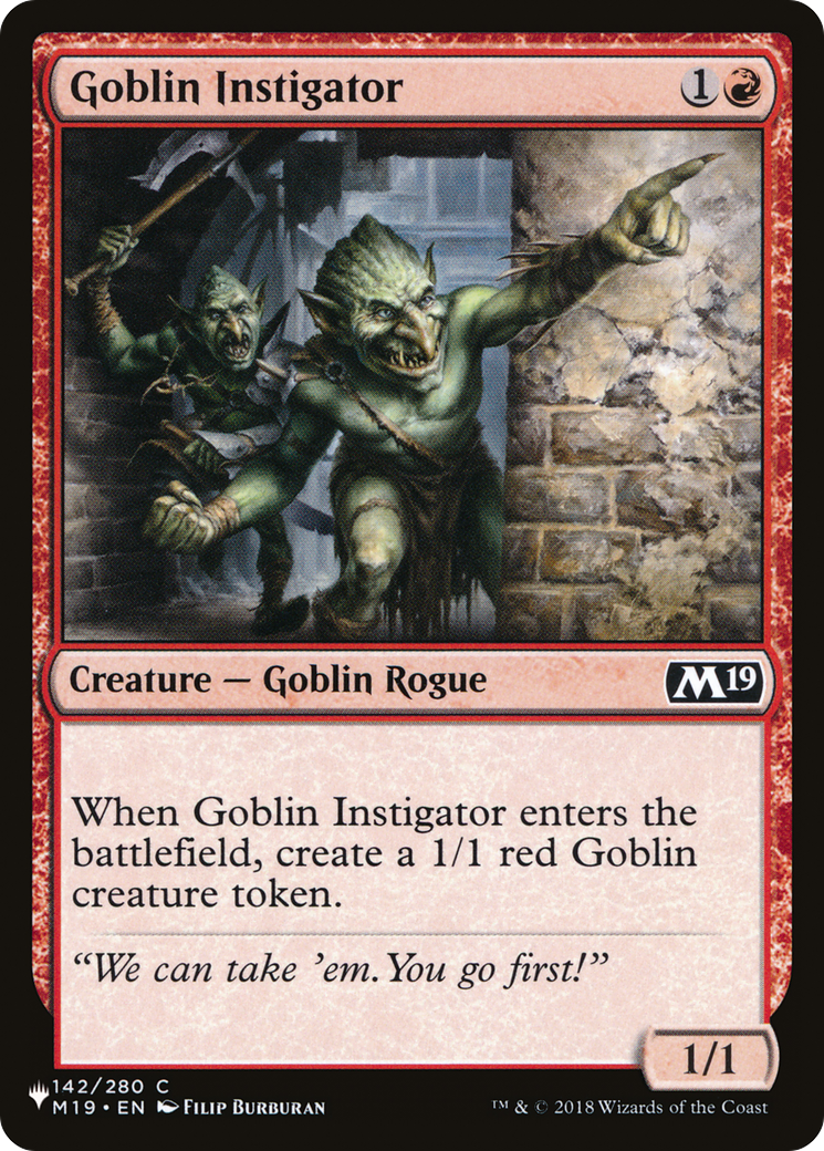 Goblin Instigator [The List Reprints] | Tables and Towers