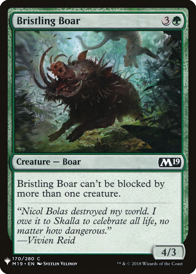 Bristling Boar [Mystery Booster] | Tables and Towers