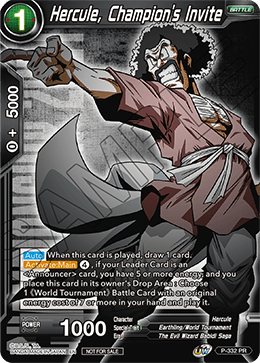 Hercule, Champion's Invite (P-332) [Tournament Promotion Cards] | Tables and Towers