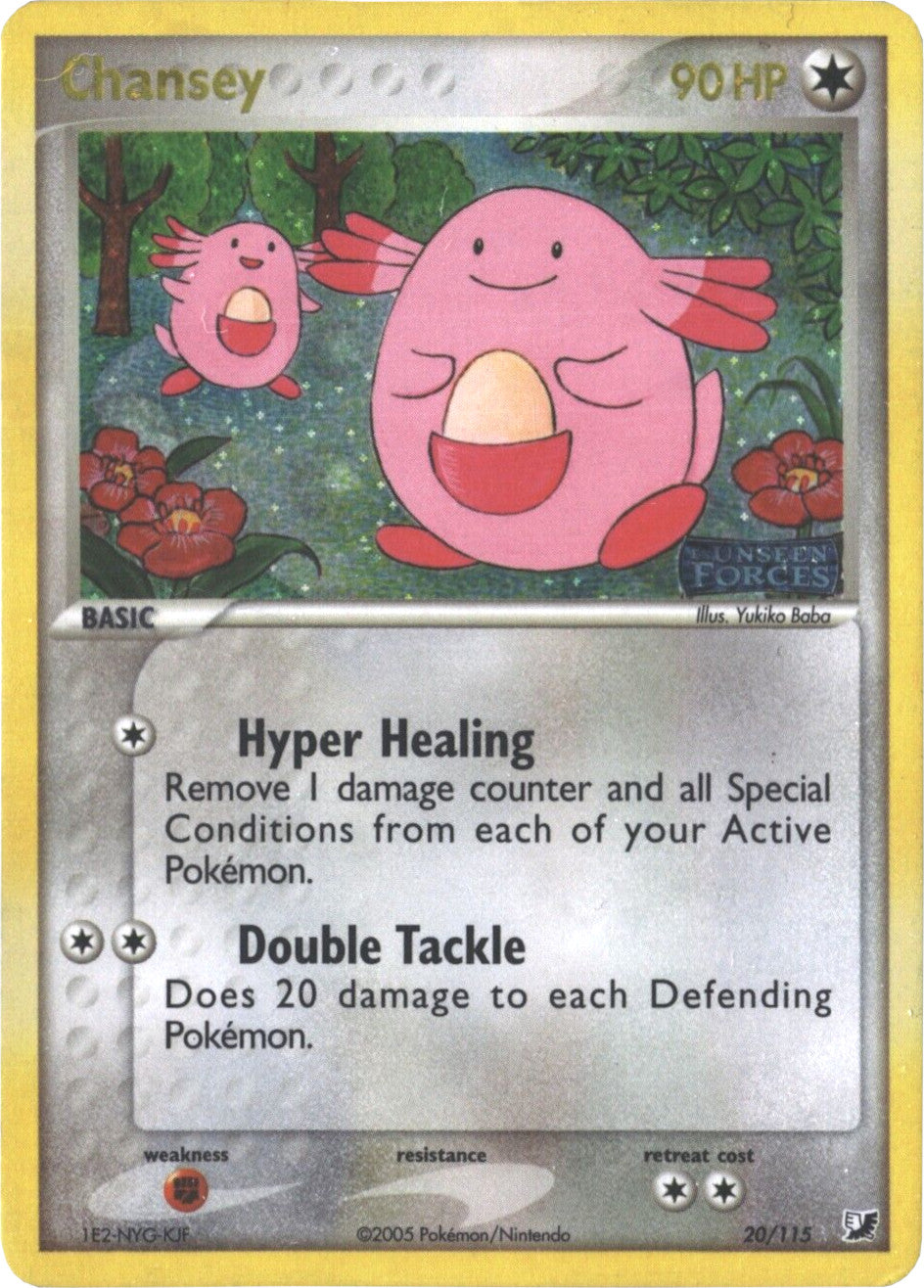 Chansey (20/115) (Stamped) [EX: Unseen Forces] | Tables and Towers