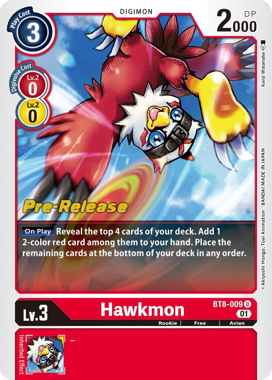 Hawkmon [BT8-009] [New Awakening Pre-Release Cards] | Tables and Towers