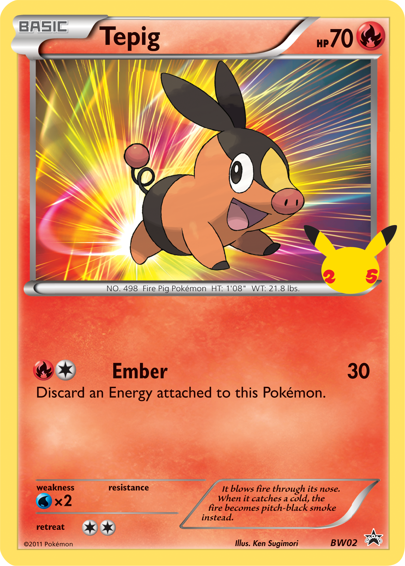 Tepig (BW02) (Jumbo Card) [First Partner Pack] | Tables and Towers