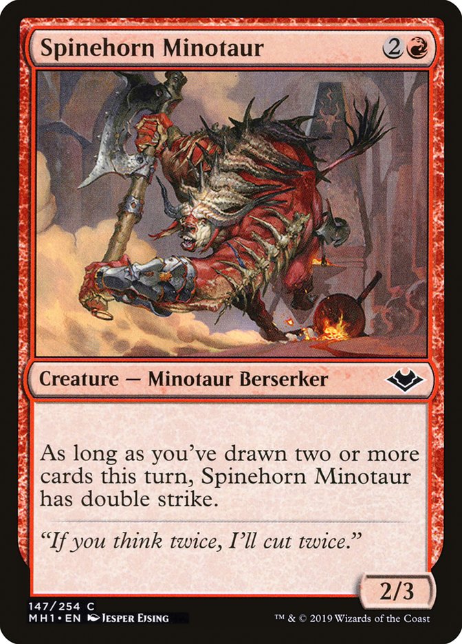 Spinehorn Minotaur [Modern Horizons] | Tables and Towers