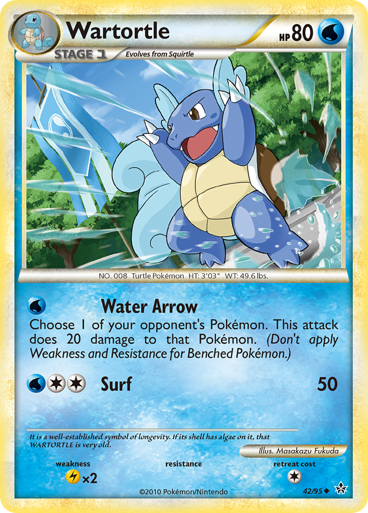 Wartortle (42/95) [HeartGold & SoulSilver: Unleashed] | Tables and Towers