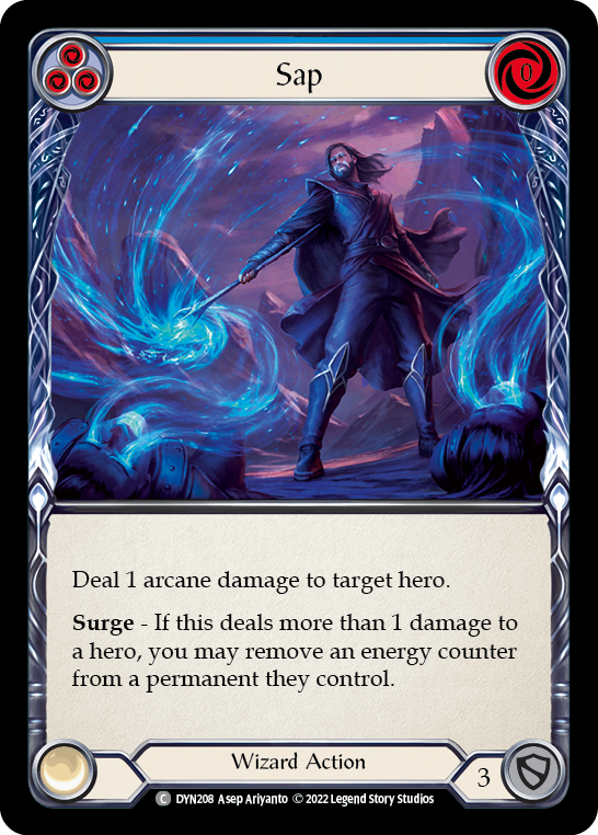 Sap (Blue) [DYN208] (Dynasty)  Rainbow Foil | Tables and Towers