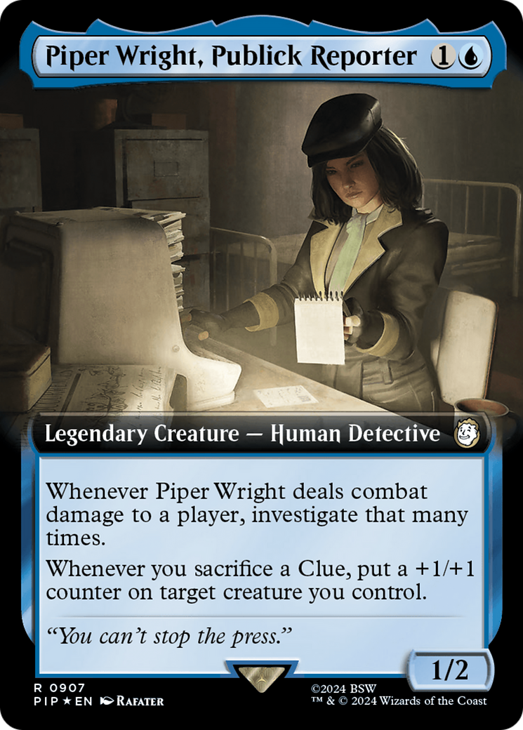 Piper Wright, Publick Reporter (Extended Art) (Surge Foil) [Fallout] | Tables and Towers