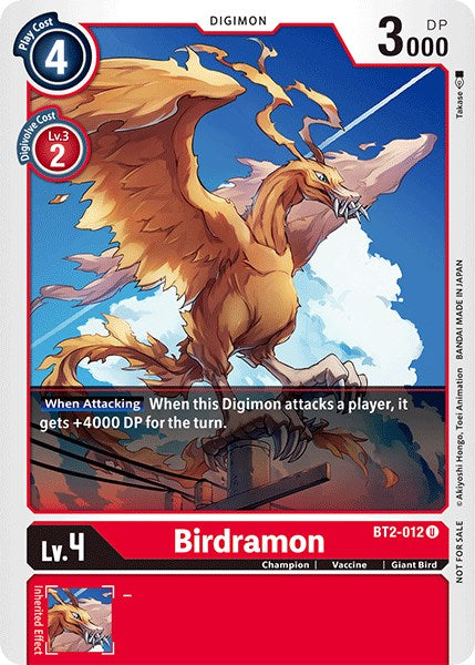 Birdramon [BT2-012] (Official Tournament Pack Vol.3) [Release Special Booster Promos] | Tables and Towers