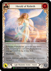 Herald of Rebirth (Red) [FAB032] (Promo)  Rainbow Foil | Tables and Towers