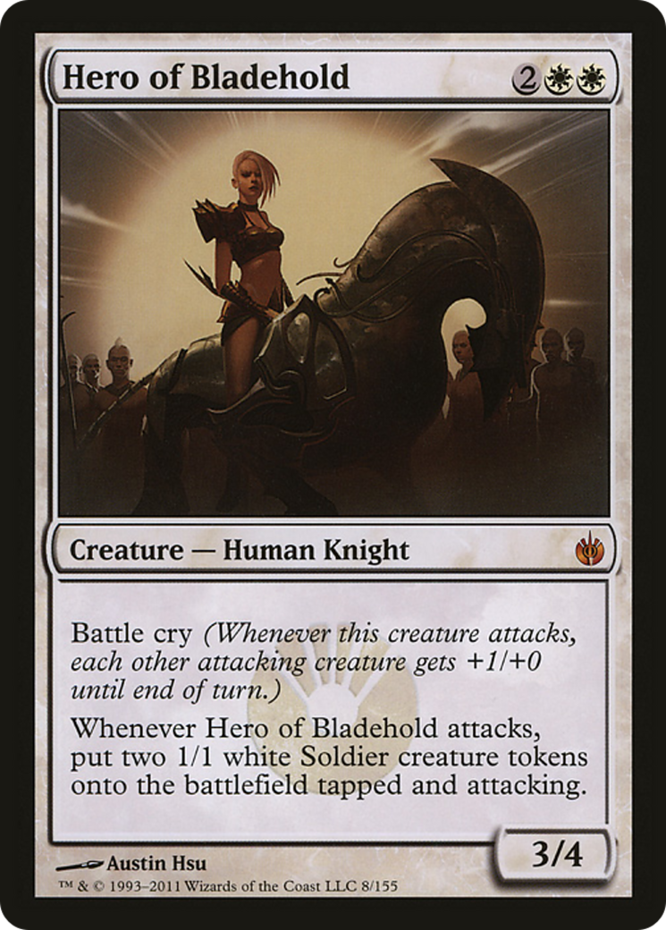 Hero of Bladehold (Mirrodin Besieged) (Oversized) [Oversize Cards] | Tables and Towers