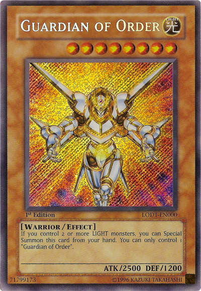 Guardian of Order [LODT-EN000] Secret Rare | Tables and Towers