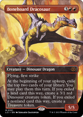 Bonehoard Dracosaur (Borderless) [The Lost Caverns of Ixalan] | Tables and Towers