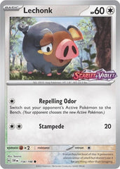 Lechonk (154/198) (Store Promo) [Scarlet & Violet: Base Set] | Tables and Towers