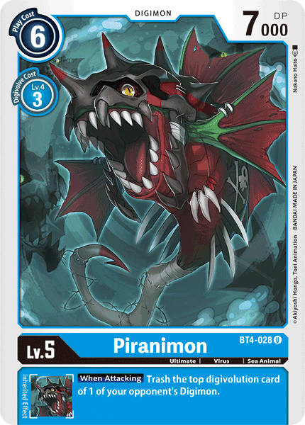 Piranimon [BT4-028] [Great Legend] | Tables and Towers