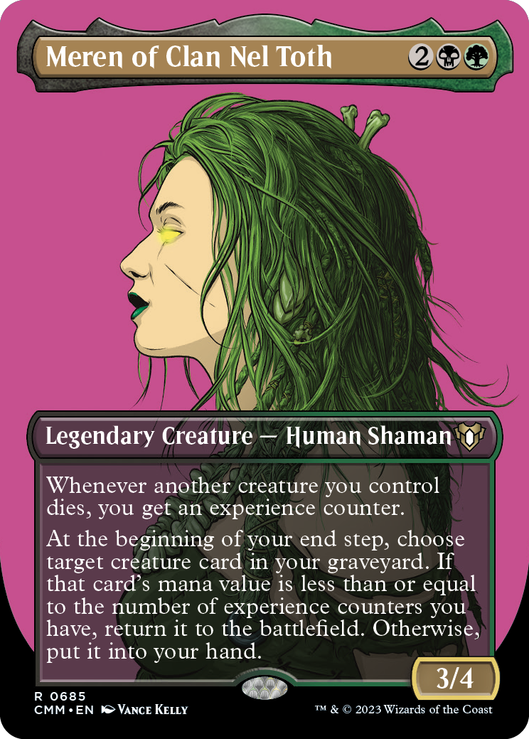 Meren of Clan Nel Toth (Borderless Profile) [Commander Masters] | Tables and Towers