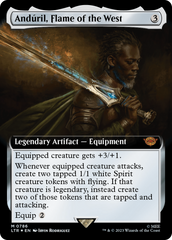 Anduril, Flame of the West (Extended Art) (Surge Foil) [The Lord of the Rings: Tales of Middle-Earth] | Tables and Towers