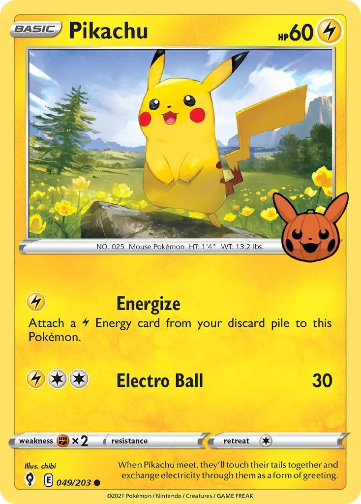 Pikachu (049/203) [Trick or Trade] | Tables and Towers