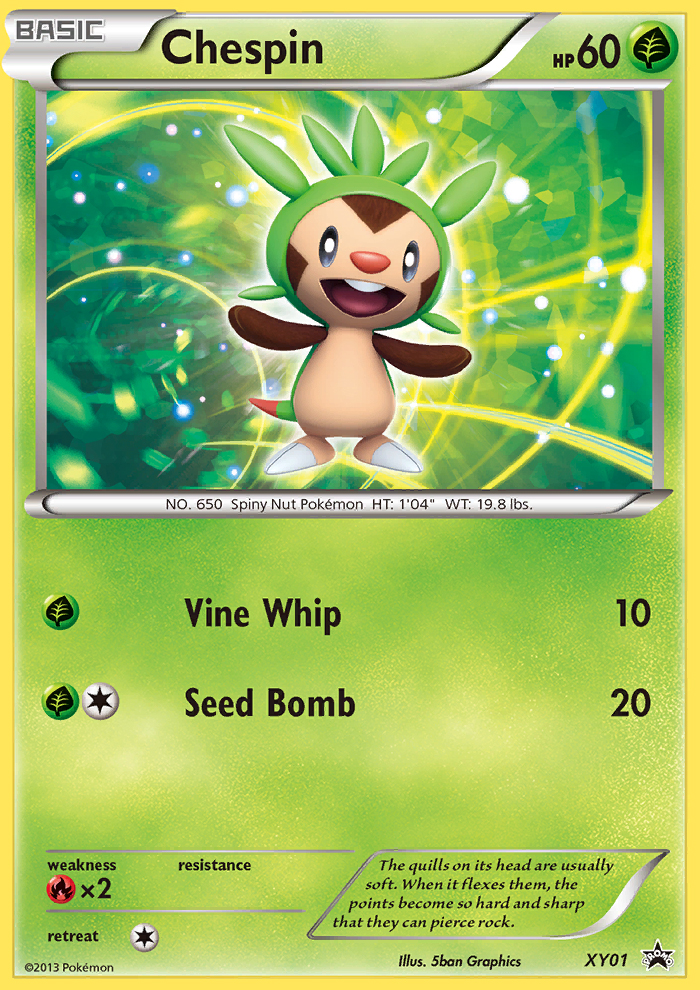 Chespin (XY01) [XY: Black Star Promos] | Tables and Towers