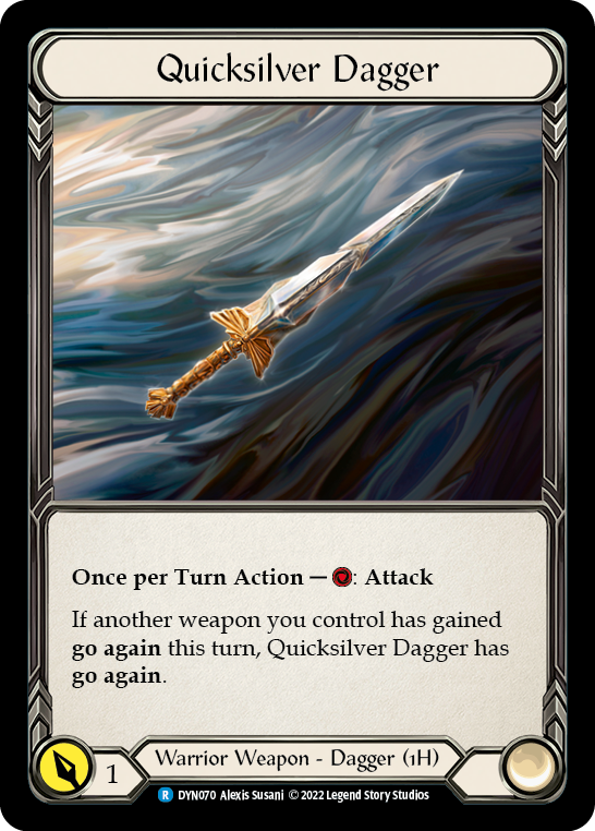 Quicksilver Dagger [DYN070] (Dynasty)  Rainbow Foil | Tables and Towers