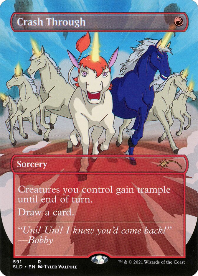 Crash Through (Borderless) [Secret Lair Drop Promos] | Tables and Towers