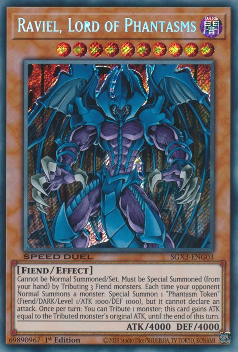 Raviel, Lord of Phantasms [SGX3-ENG03] Secret Rare | Tables and Towers