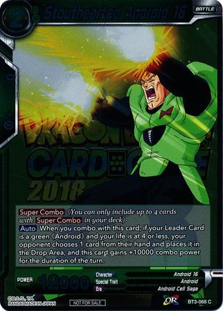 Stouthearted Android 16 (Metallic Foil) (Event Pack 2018) (BT3-068) [Promotion Cards] | Tables and Towers