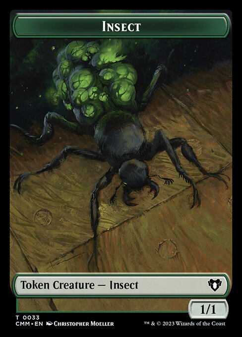 Eldrazi Spawn // Insect Double-Sided Token [Commander Masters Tokens] | Tables and Towers