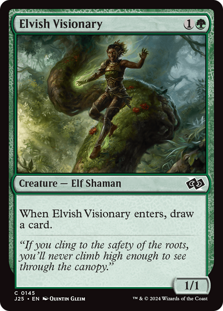 Elvish Visionary [Foundations Jumpstart] | Tables and Towers