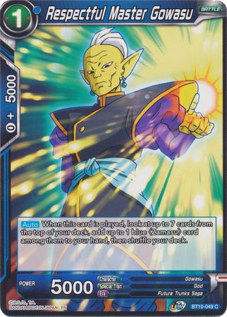 Respectful Master Gowasu (BT10-049) [Rise of the Unison Warrior 2nd Edition] | Tables and Towers