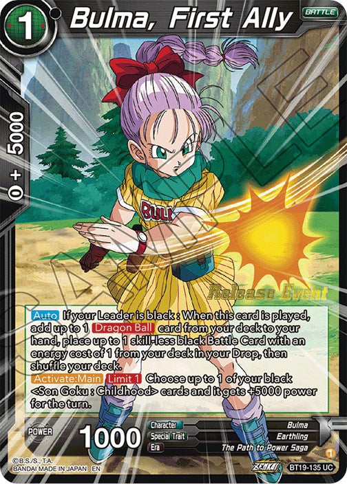 Bulma, First Ally (Fighter's Ambition Holiday Pack) (BT19-135) [Tournament Promotion Cards] | Tables and Towers