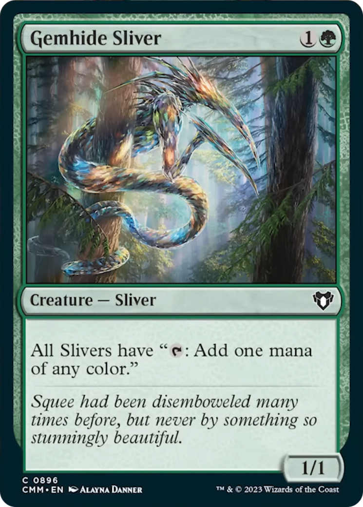 Gemhide Sliver [Commander Masters] | Tables and Towers